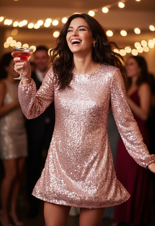 SEQUIN MINI DRESS