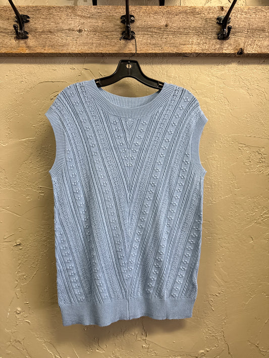 NWOT LIGHT BLUE SWEATER VEST