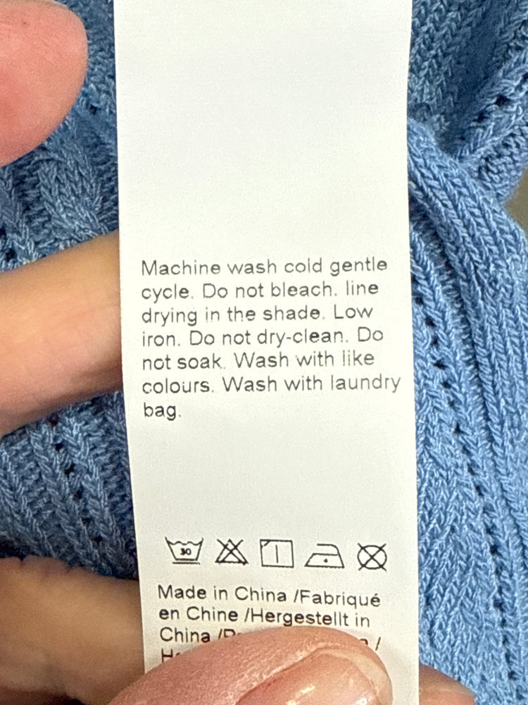 NWOT LIGHT BLUE SWEATER VEST