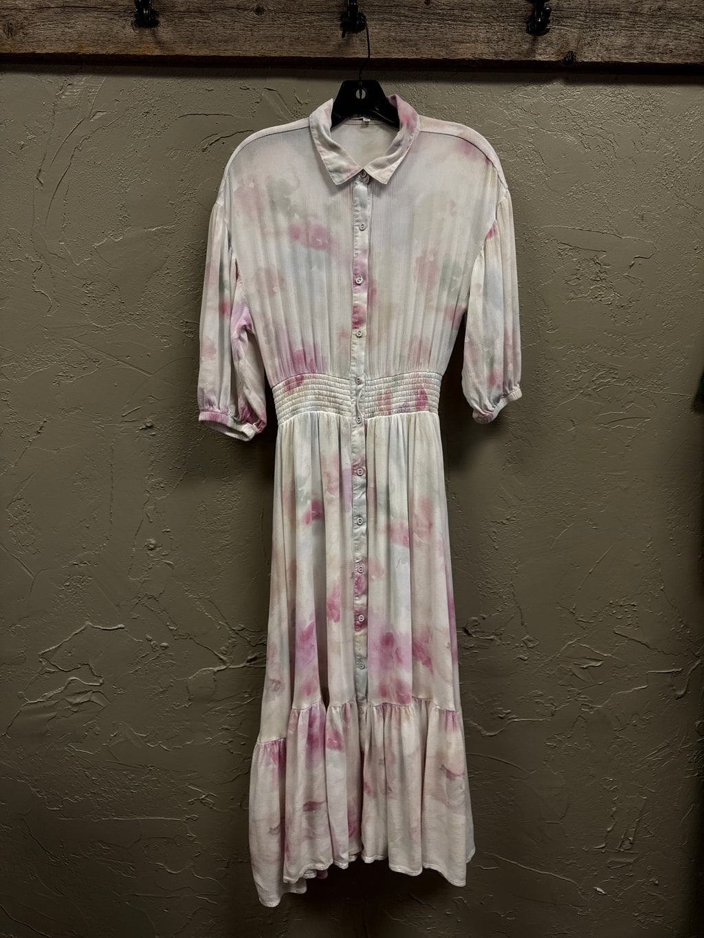 ZSUPPLY WATERCOLOR TIERED DRESS
