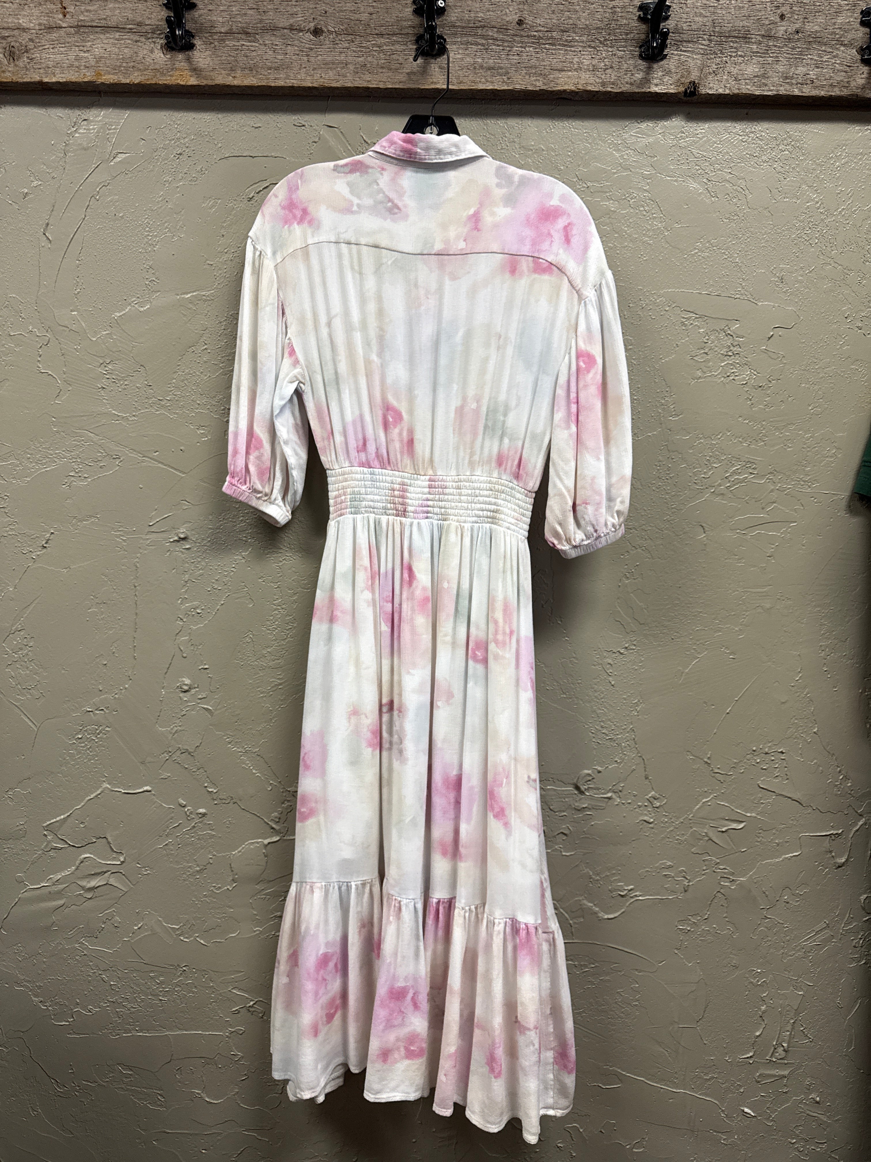 ZSUPPLY WATERCOLOR TIERED DRESS