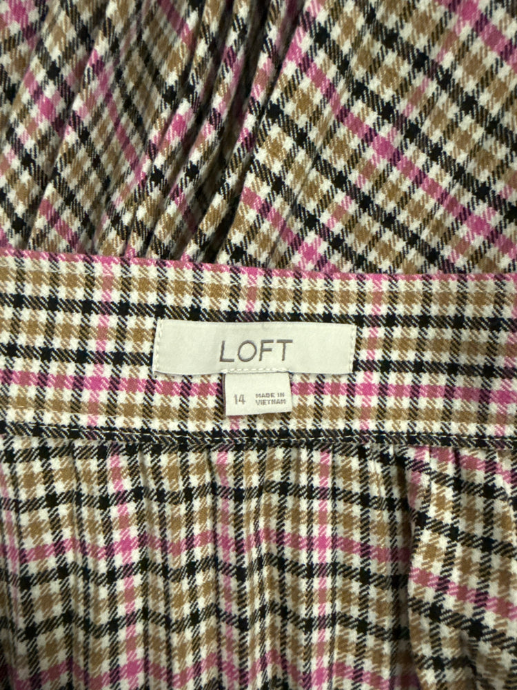 NWOT LOFT PLEATED MIDI SKIRT (org$94)