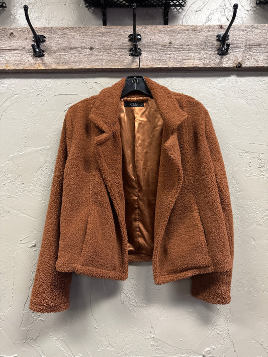 KYRRA TEDDY BEAR CROP JACKET