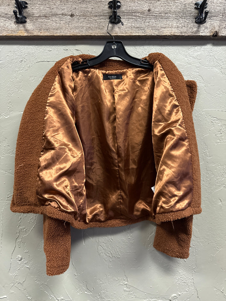 KYRRA TEDDY BEAR CROP JACKET