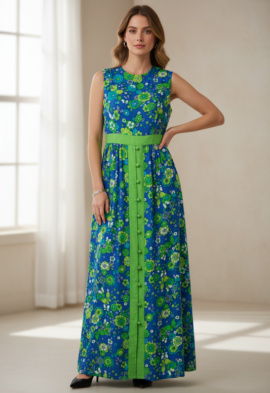 *VTG KERAM NY SILK DRESS