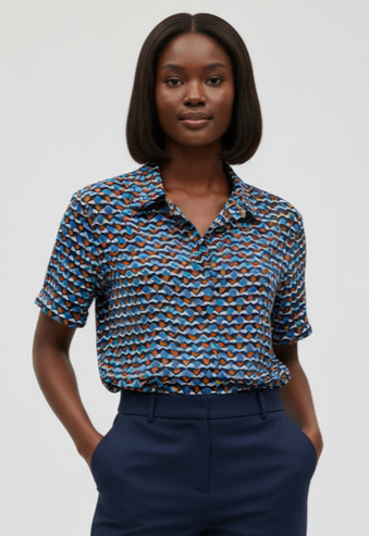 CAROLINA BELLE SHORT SLEEVE BLOUSE