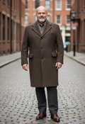 VTG MALCOLM KENNETH WOOL OVERCOAT