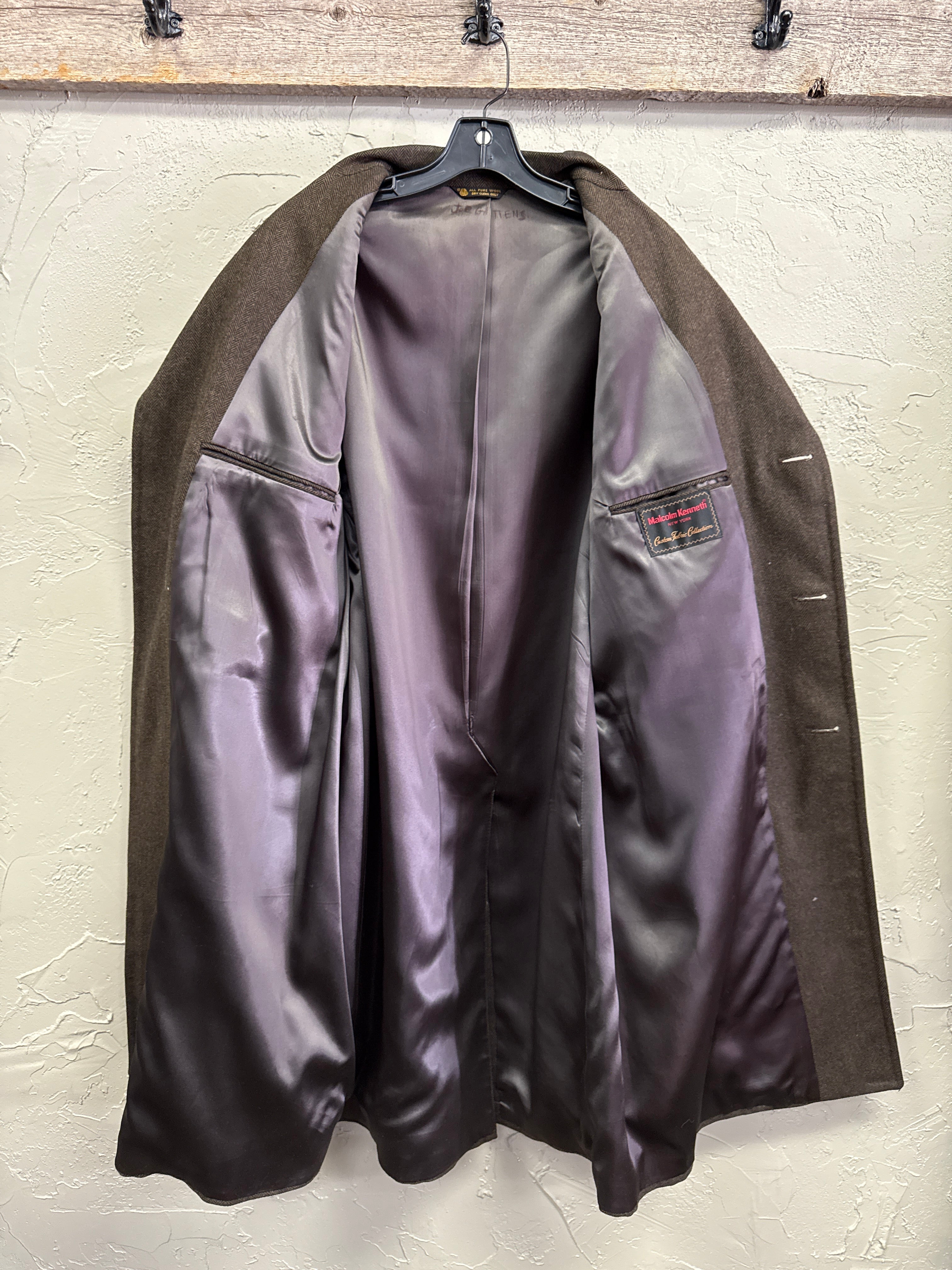 VTG MALCOLM KENNETH WOOL OVERCOAT