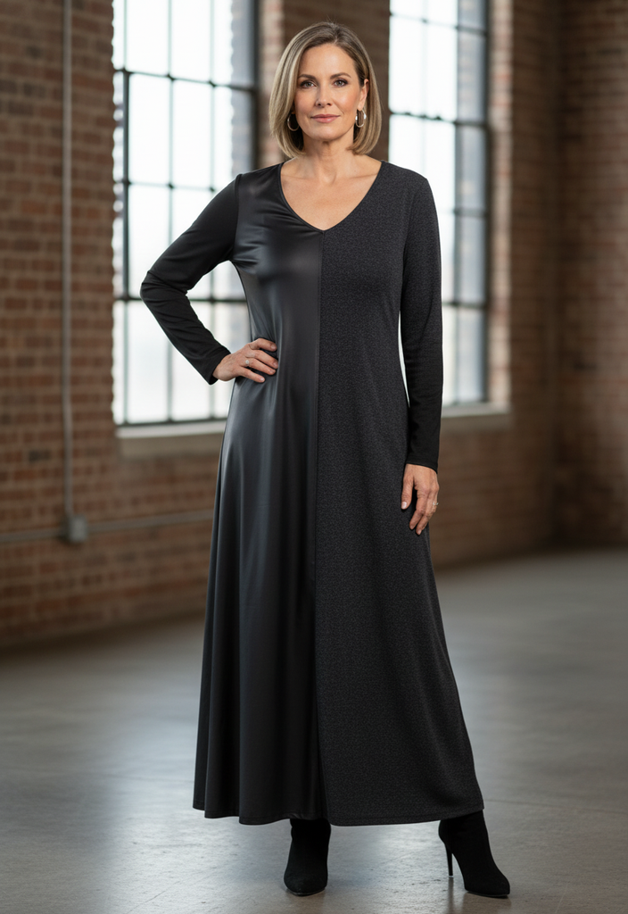 CCK STYLE VEGAN LEATHER DRESS