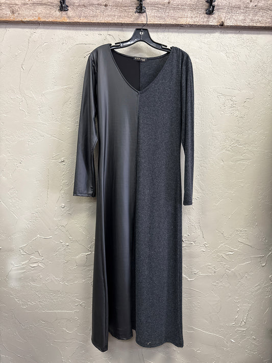 CCK STYLE VEGAN LEATHER DRESS