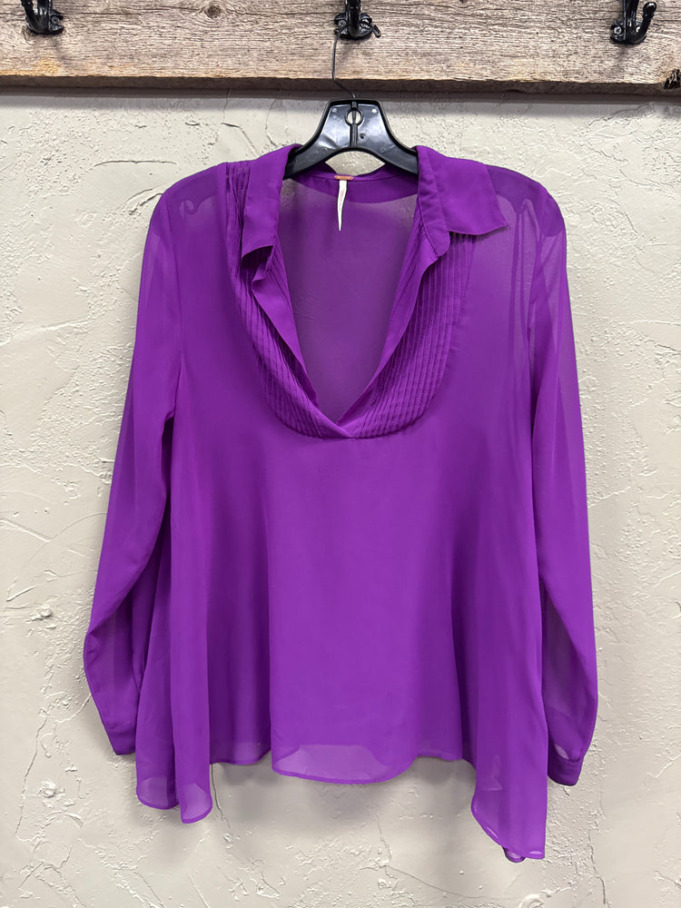 FREE PEOPLE SHEER BLOUSE