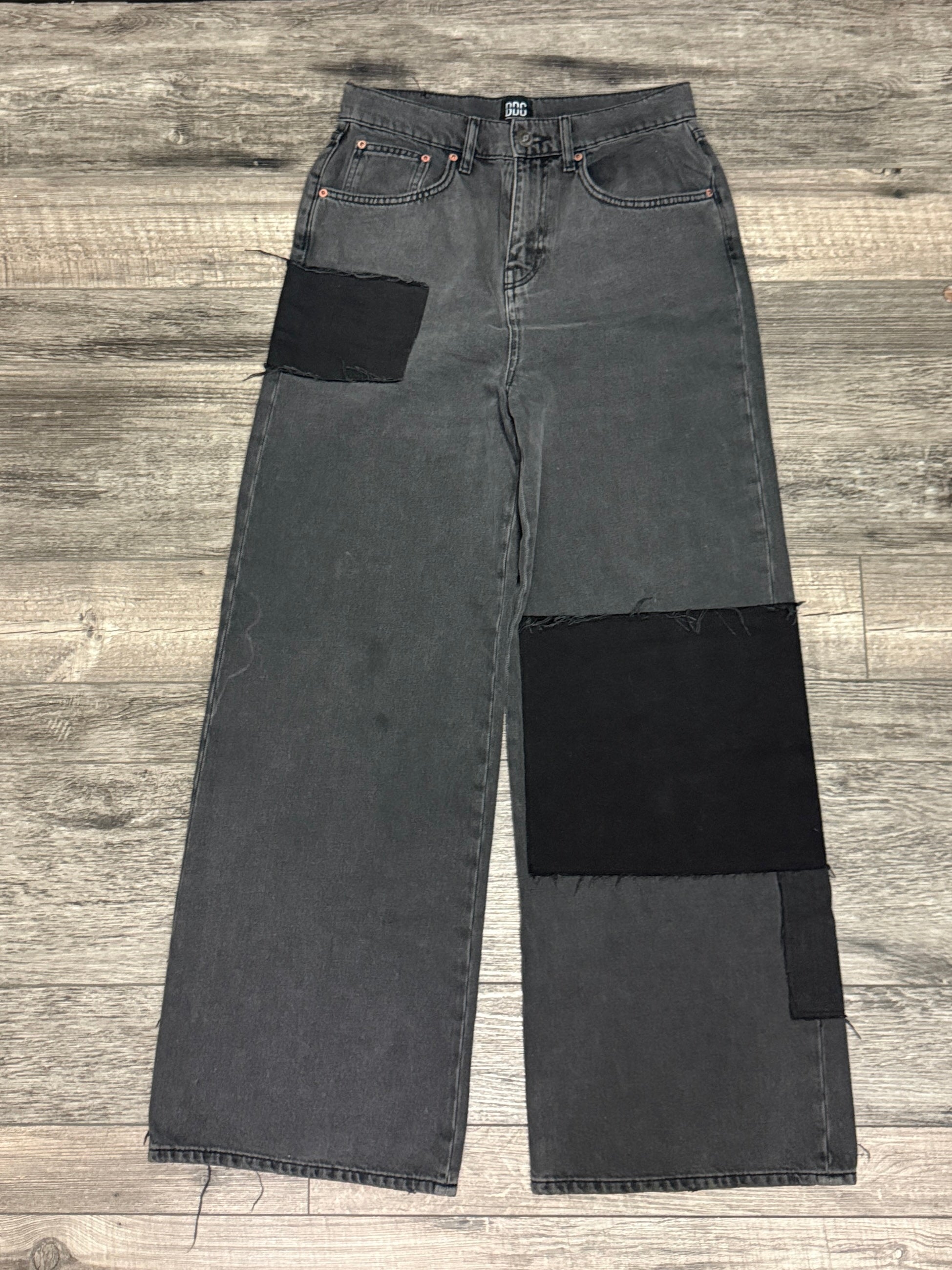 BDG PATCHWORK WIDE LEG JEAN (org$80)