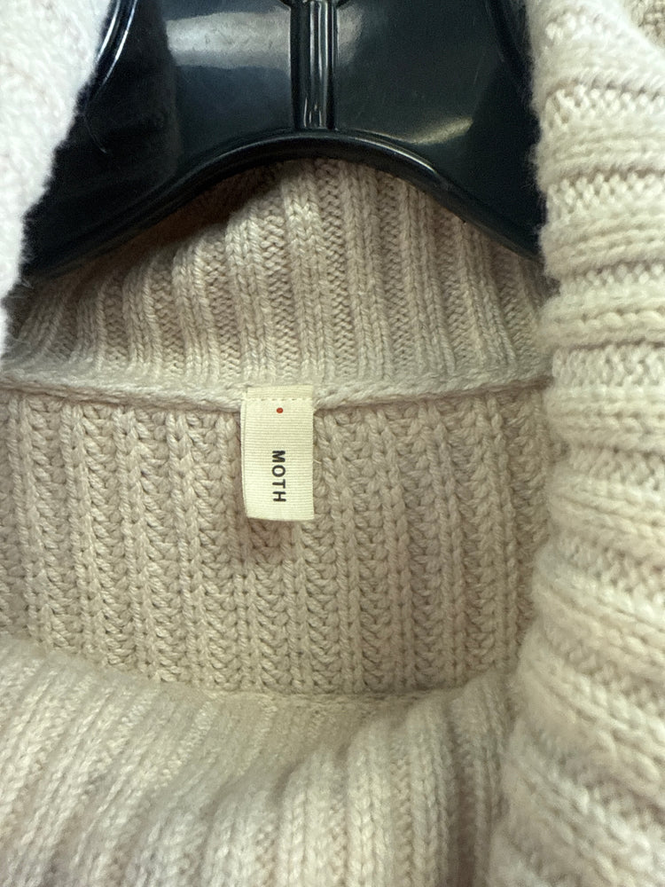 MOTH RIBBED T-NECK SWEATER