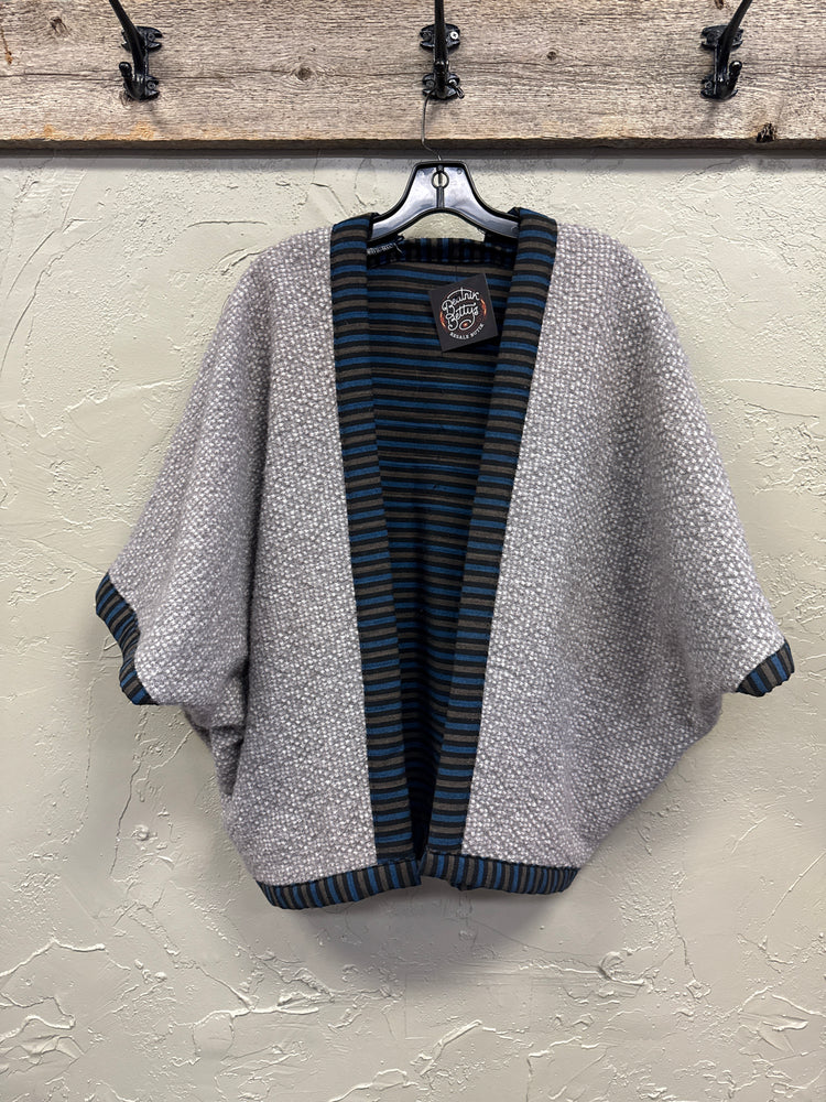 VTG GRAY FABRIC JACKET