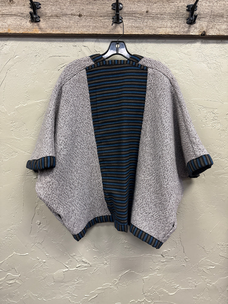 VTG GRAY FABRIC JACKET