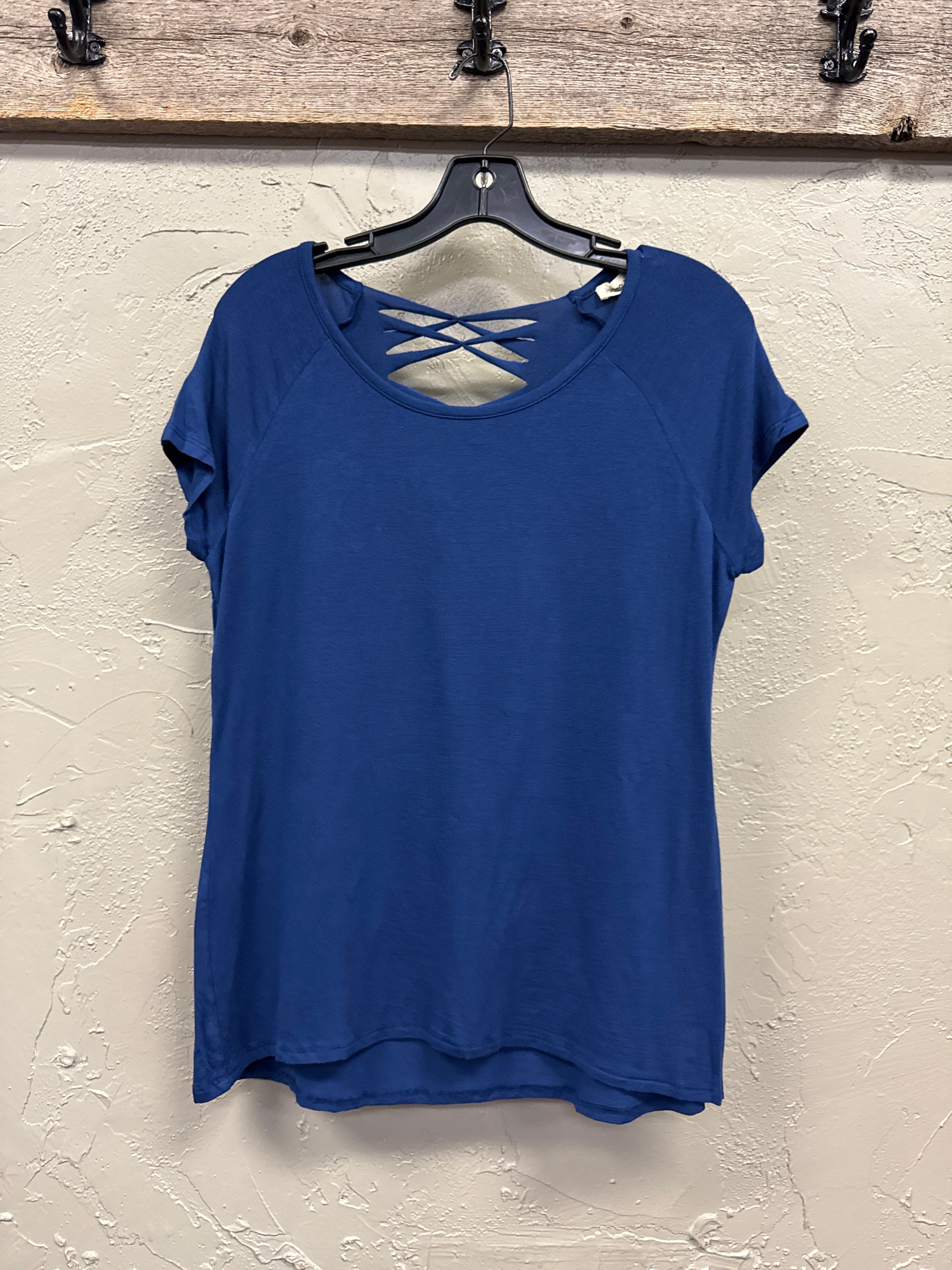 NWOT INDIGO THREAD CROSS BACK TEE