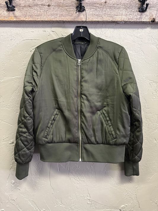 SATIN BOMBER JACKET