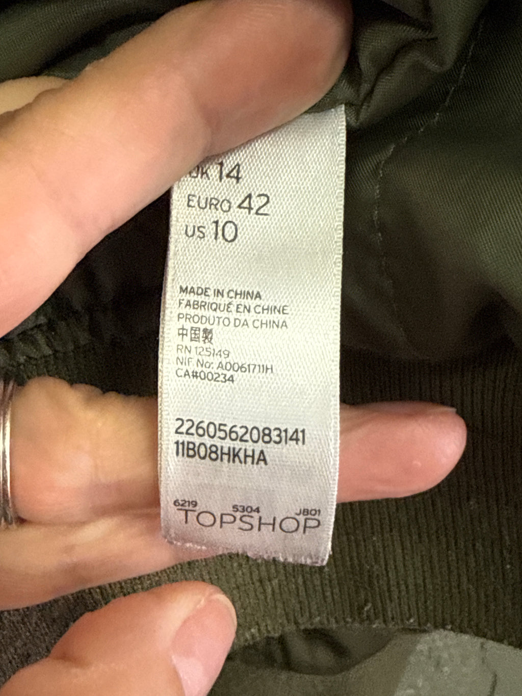 TOPSHOP BOMBER JACKET (org$85)