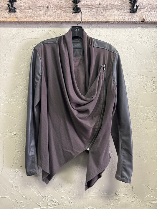[BLANKNYC] DRAPE FRONT JACKET