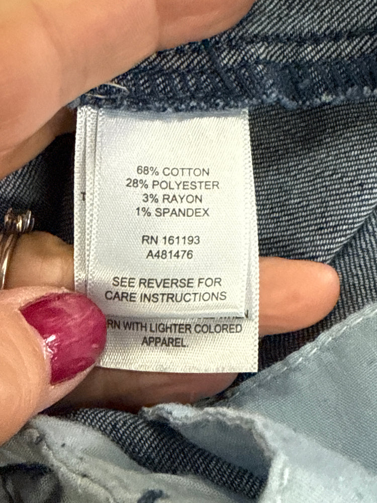 INDIGO THREAD WIDE LEG JEAN