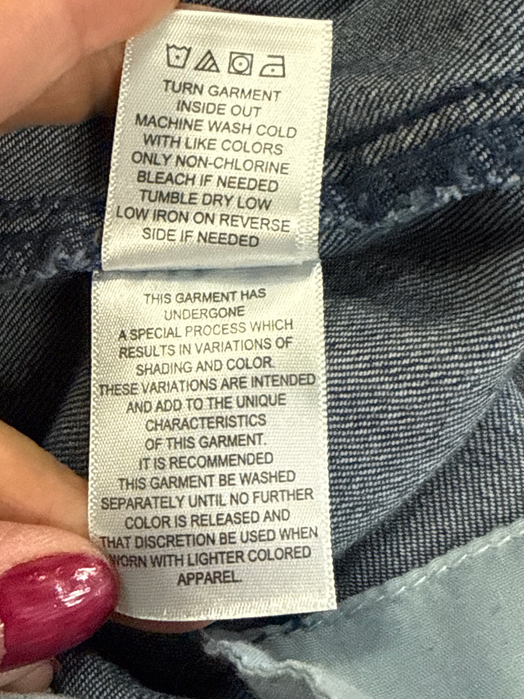 INDIGO THREAD WIDE LEG JEAN