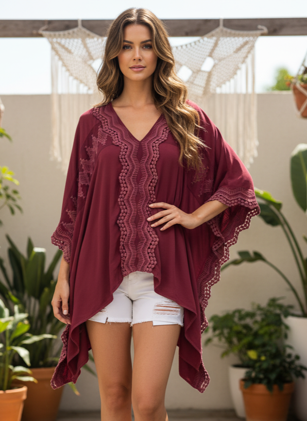 XCVI LIGHTWEIGHT PONCHO (org$98)
