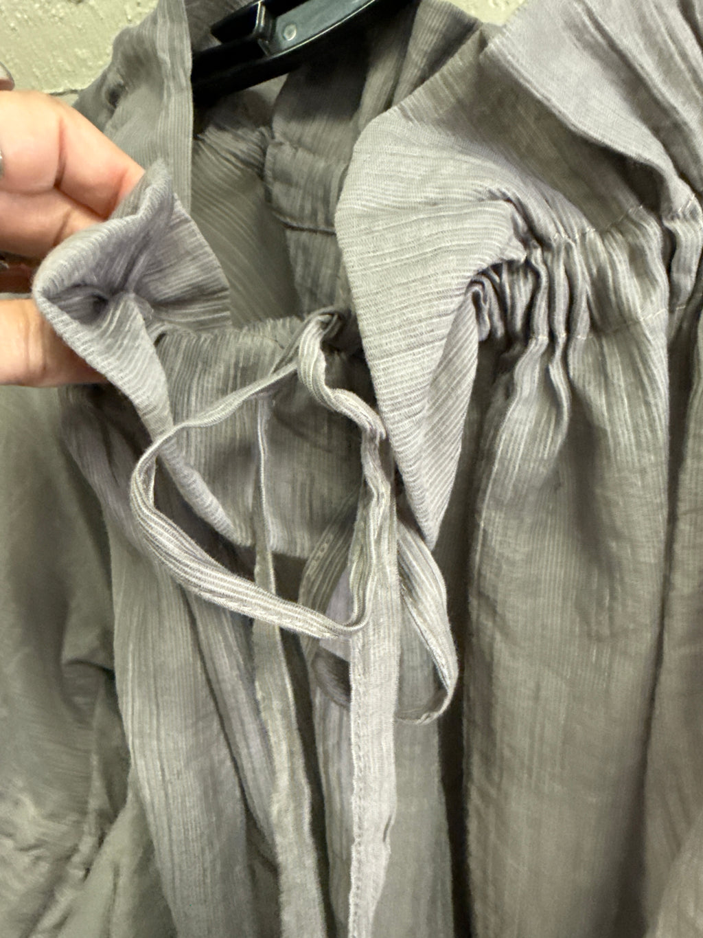 RYU SEMI SHEER RUFFLED TOP