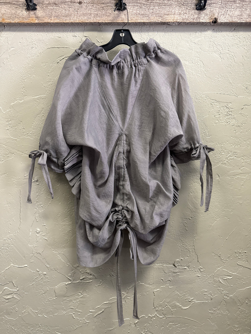 RYU SEMI SHEER RUFFLED TOP