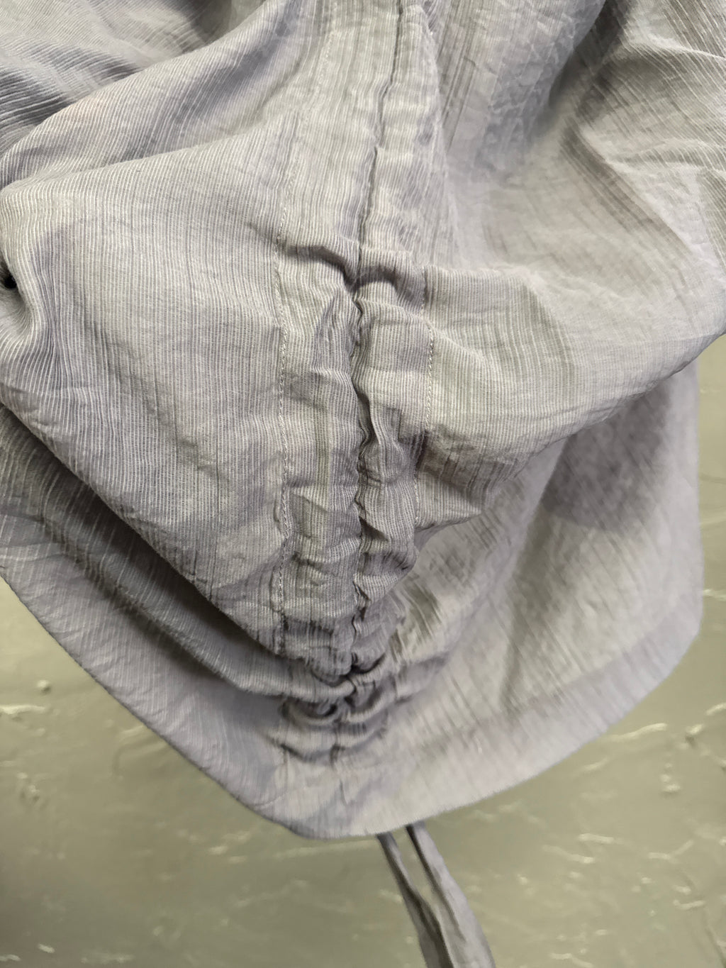 RYU SEMI SHEER RUFFLED TOP