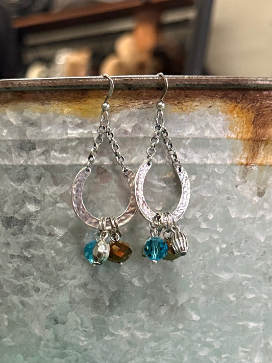 BEADED CHANDELIER EARRINGS