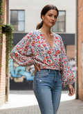 BILLA BONG FAUX WRAP CROP