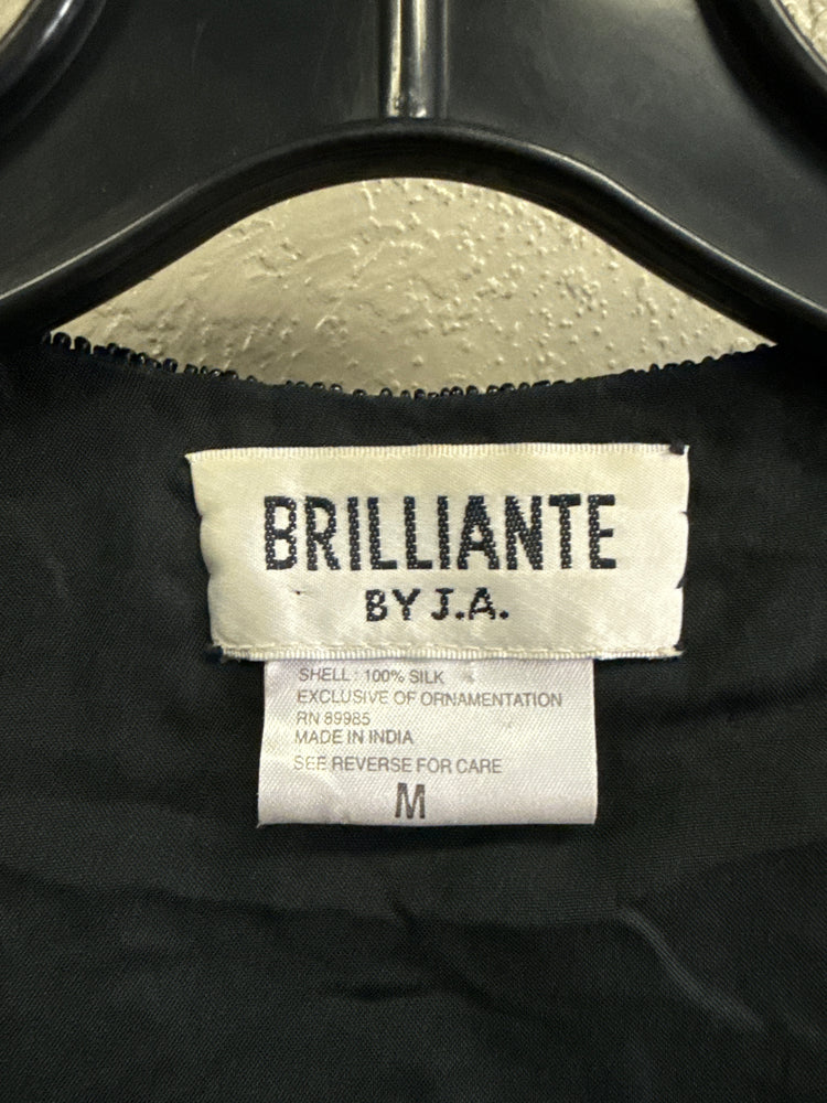 VTG BRILLIANTE BEADED SILK EVENING COAT