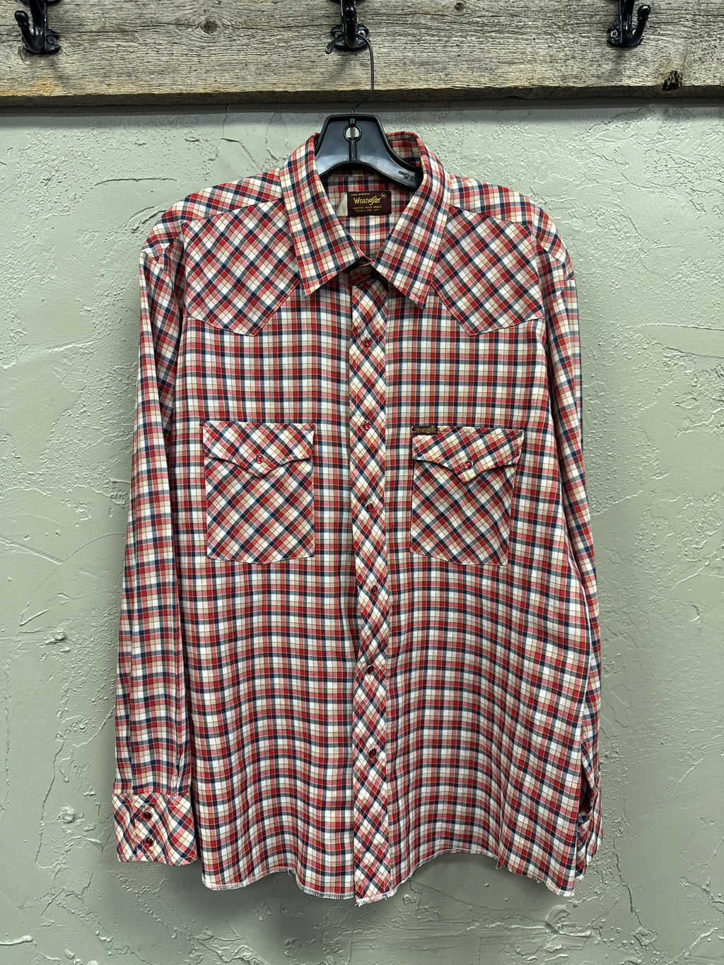Vtg Wrangler Pearl Snap Shirt