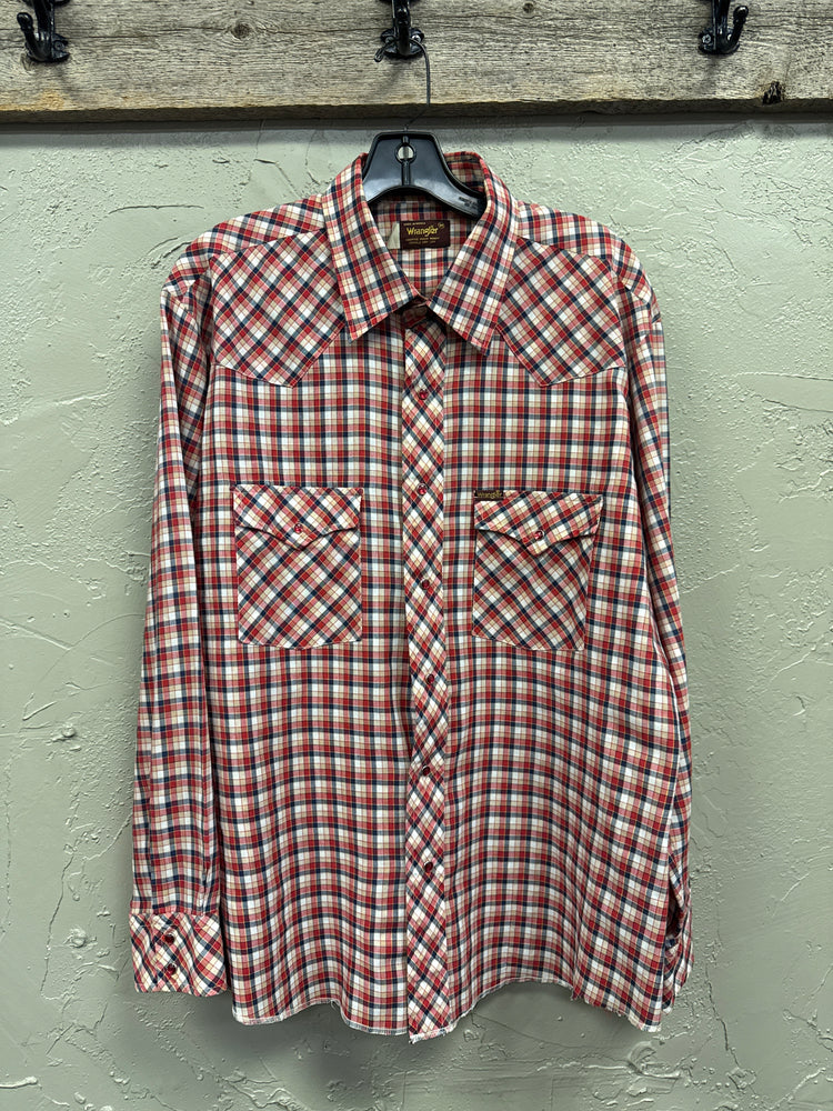 VTG WRANGLER LONG SLEEVE PEARL SNAP