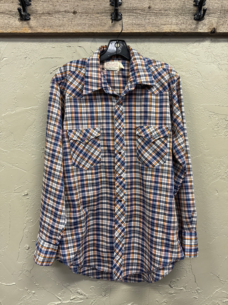 VTG WRANGLER LONG SLEEVE PEARL SNAP