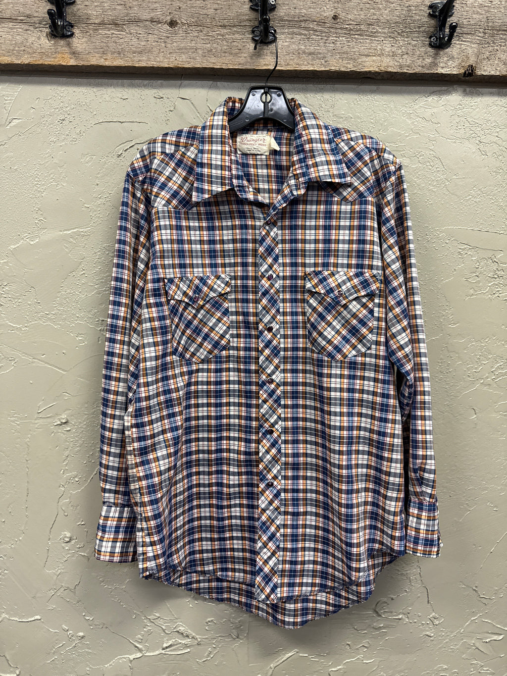 Vtg Wrangler Pearl Snap Shirt