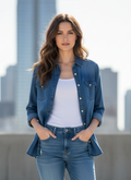 AMERICAN EAGLE CHAMBRAY SHIRT