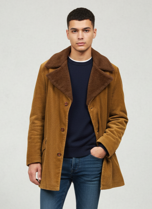 Vtg Corduroy Coat