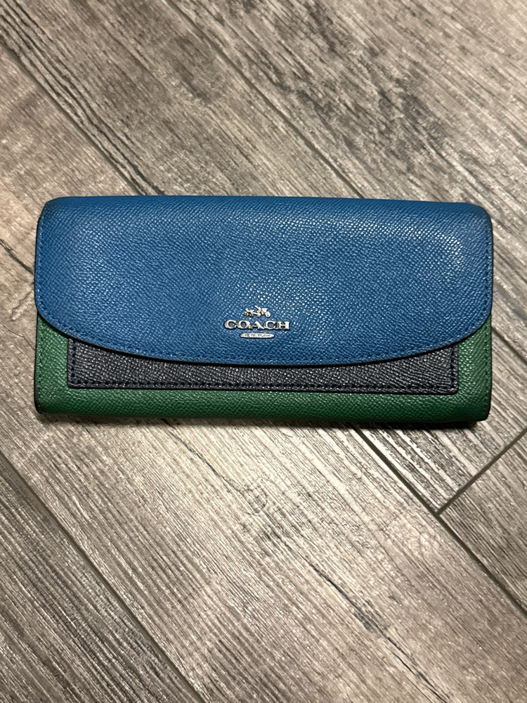 COACH COLORBLOCK SLIM WALLET