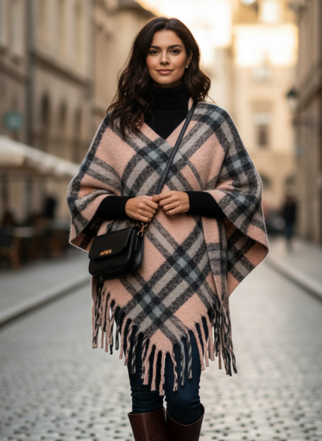 PINK PONCHO