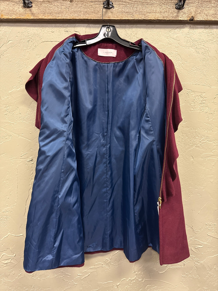 TAHARI RUFFLED PEACOAT (org$225)