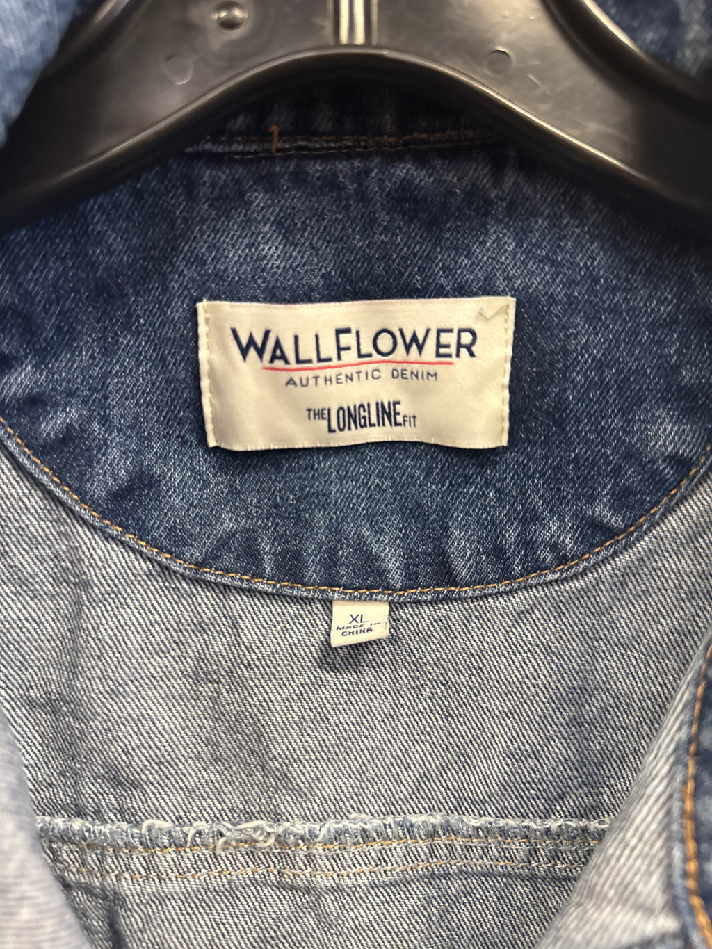 WALLFLOWER DISTRESSED DENIM JACKET
