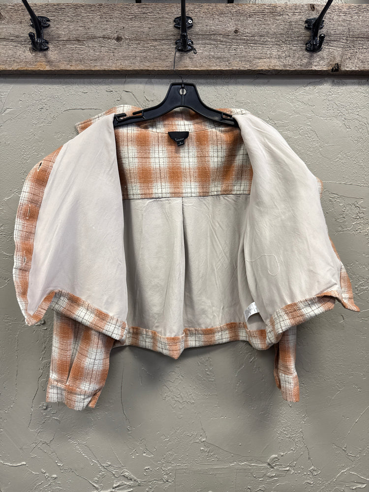 LUMIERE CROP FLANNEL SHACKET