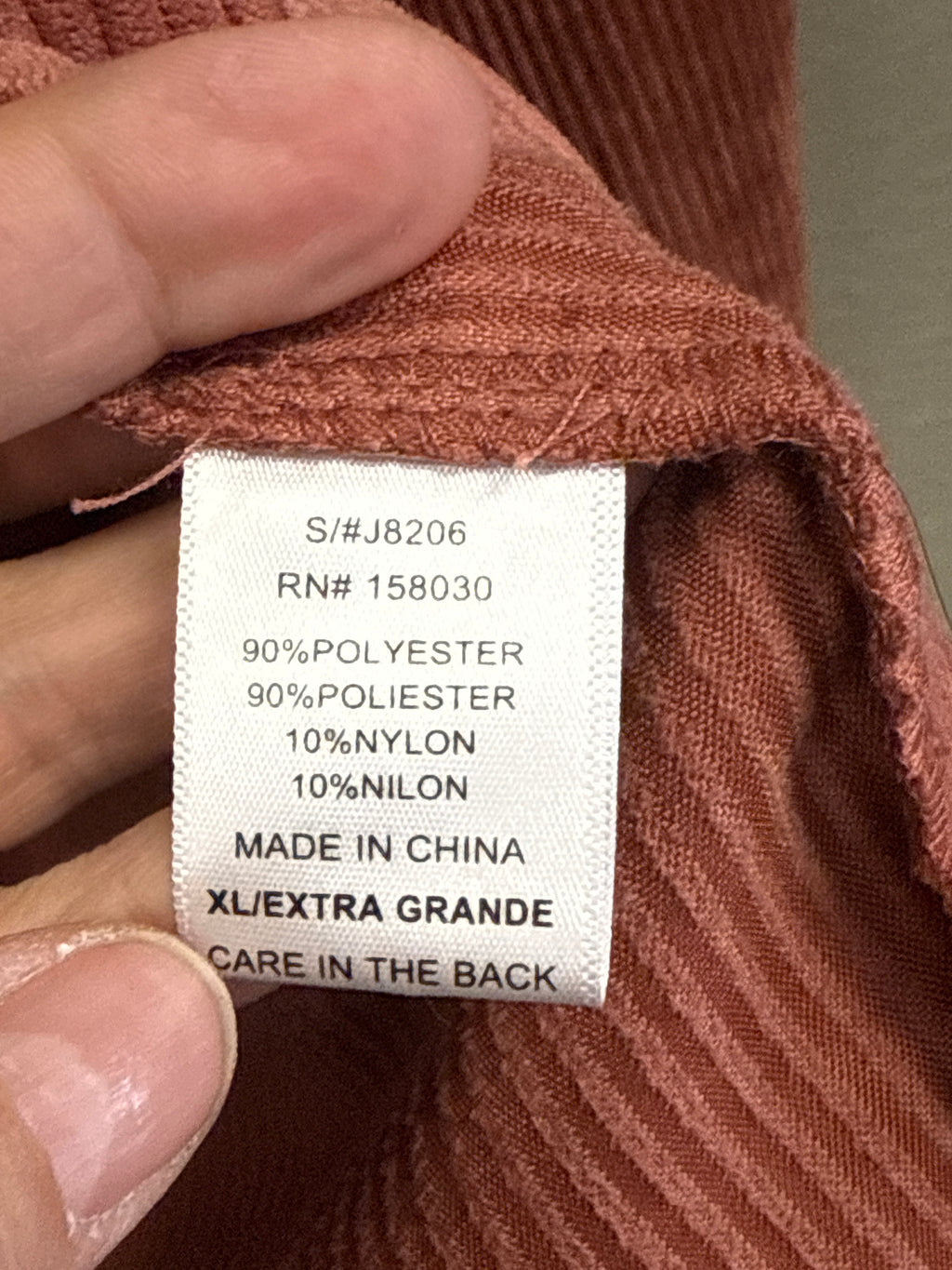 LOVE TREE CORDUROY SHACKET