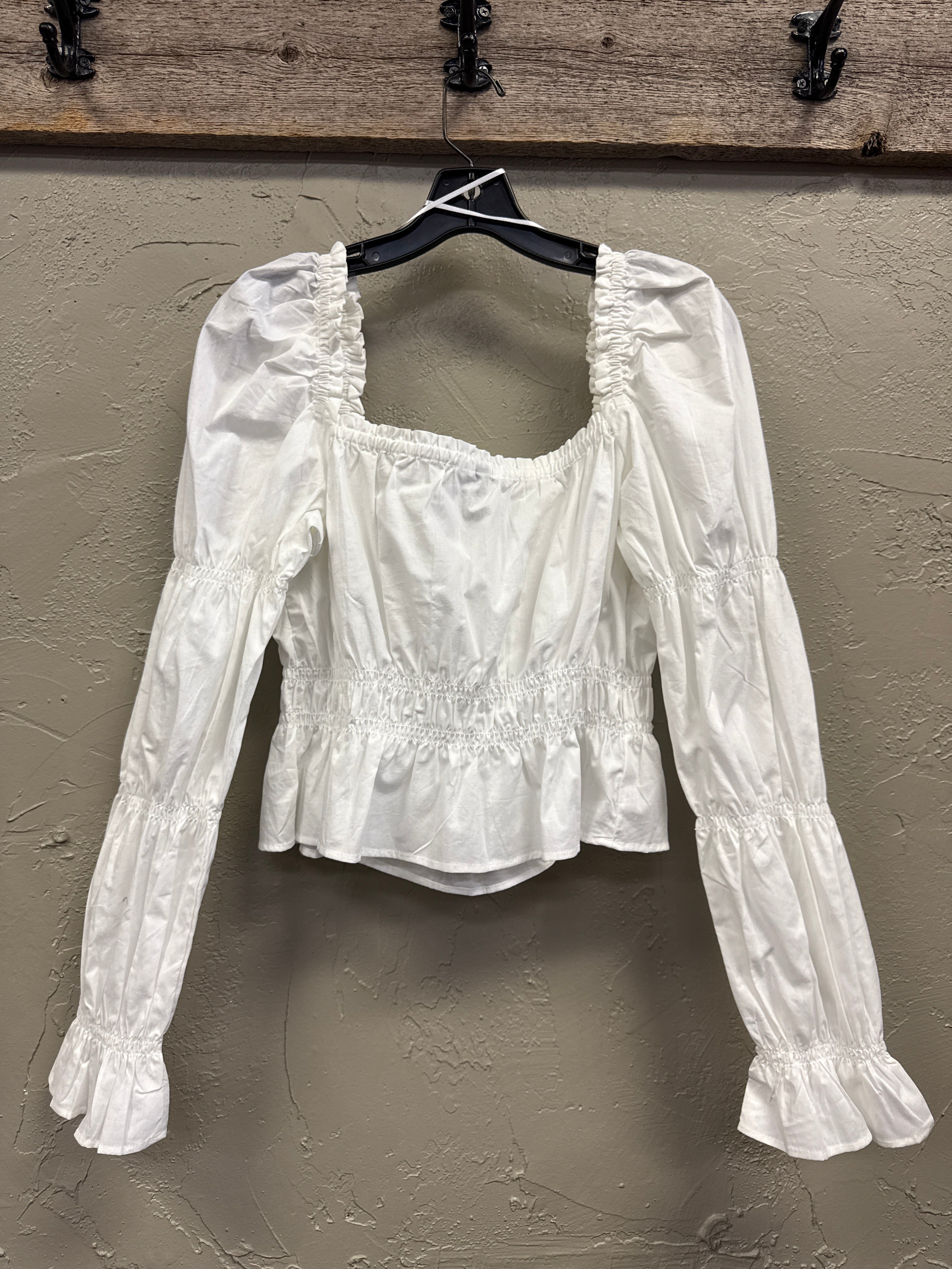 NWT H&M SMOCKED TOP