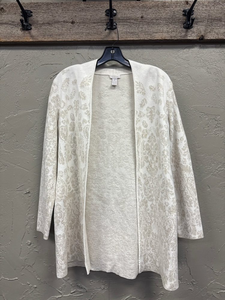 CHICOS METALLIC CARDIGAN