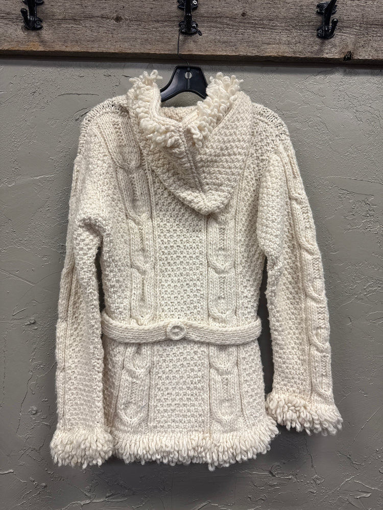 HOODED FULL ZIP SWEATER