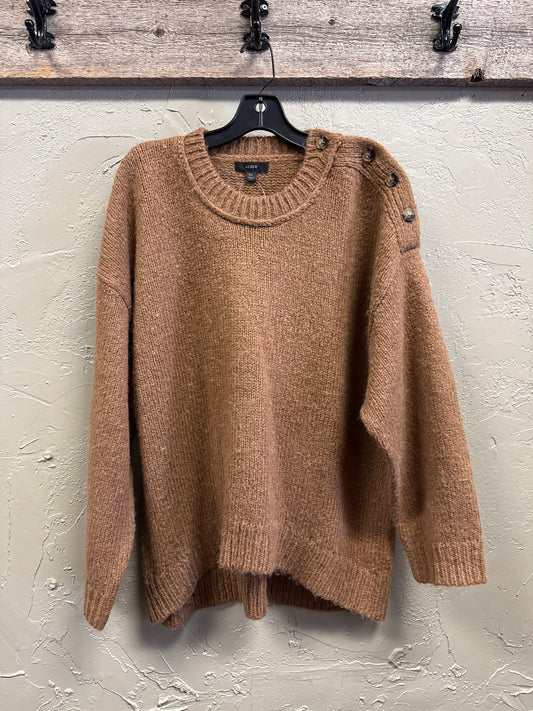 NWT J CREW BUTTON SHOULDER SWEATER