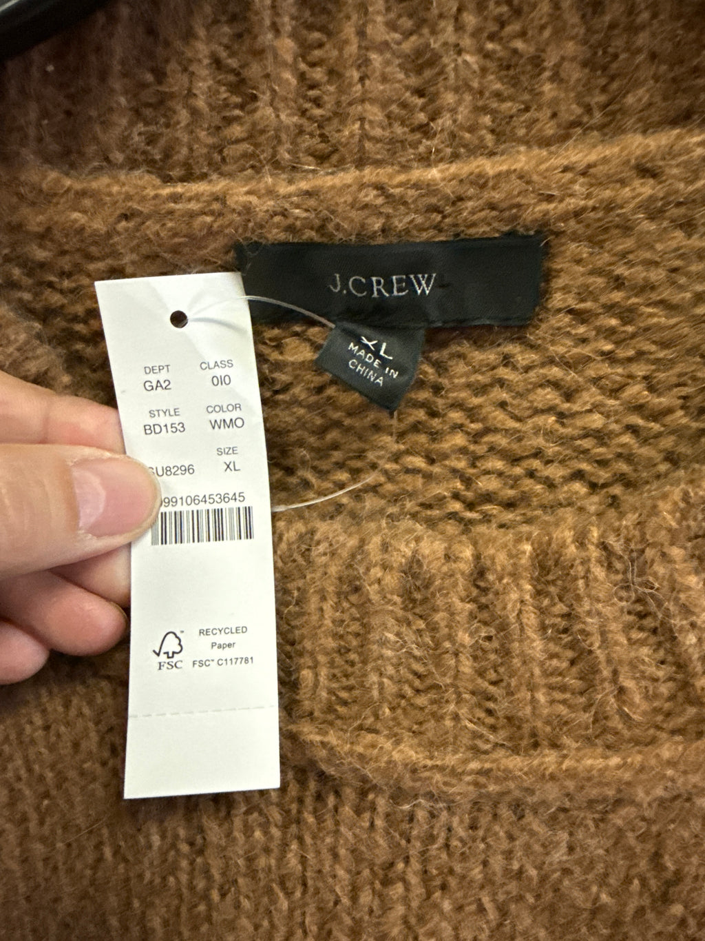 NWT J CREW BUTTON SHOULDER SWEATER