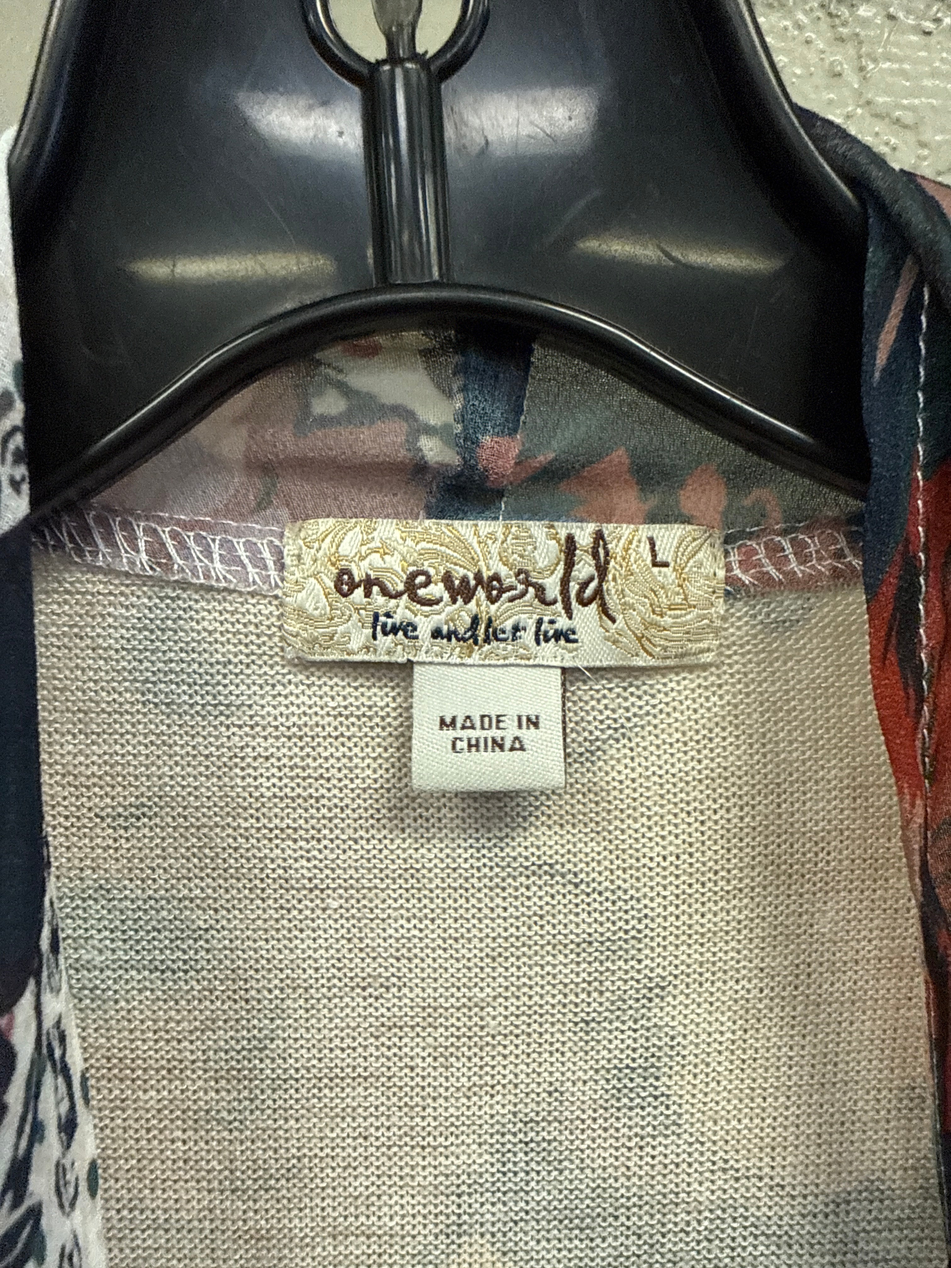 NWT One World Floral Cardigan